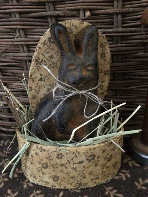 Prim Bunny Primitive Easter Crafts Spring Easter Decor Easter Spring