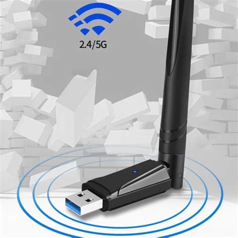 Duokon Dongle WiFi Adaptateur USB WiFi 6 pour PC, clé WiFi Double Bande ...