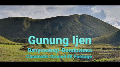 Gunung Ijen Banyuwangi Bondowoso Footage Cinematic Drone K Mjxb Eis