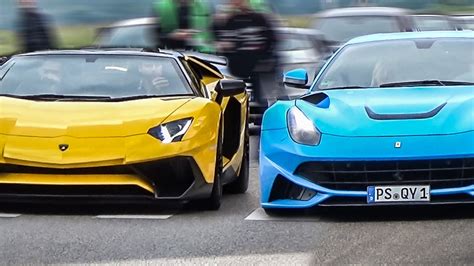 Lamborghini Vs Ferrari The Ultimate Sound Battle Youtube