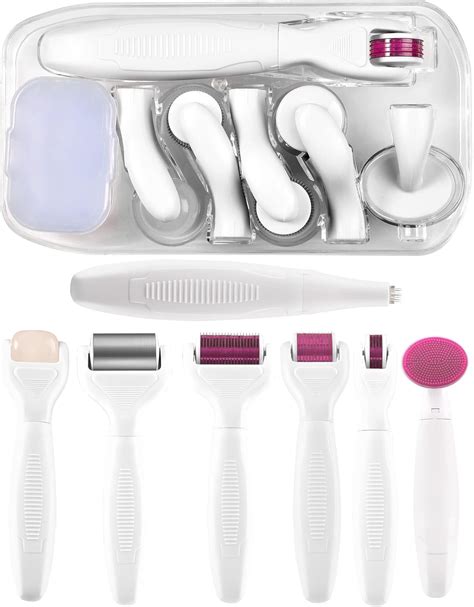 ZITFRI Kit Dermaroller 8 En 1 Derma Roller Avec Roller Jade Ice Micro