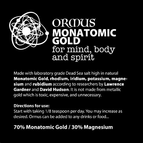 Ormus Monatomic Gold White Powder 25g