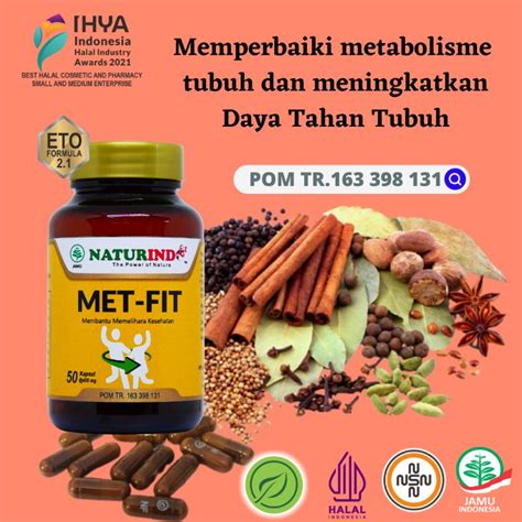 Jual Obat Untuk Meningkatkan Metabolisme Tubuh Met Fit Shopee Indonesia