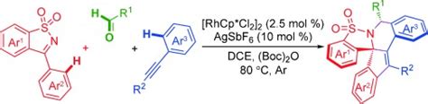 Rhodium Iii Catalyzed Threecomponent Reaction Of Imines Alkynes And