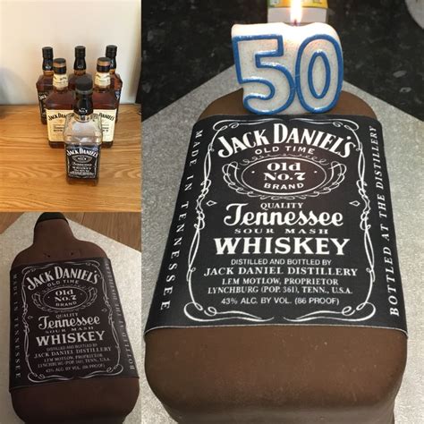 Jack Daniels Cake For The Old Mans 50th Birthday Jack Daniels Cake