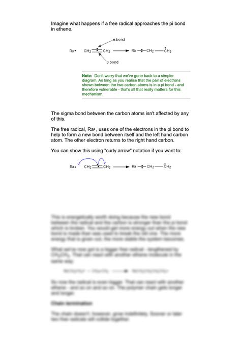 Solution Explaining Free Radical Addition In The Polymerisation Of