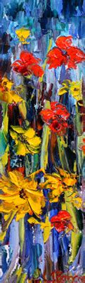 Daily Painters Abstract Gallery Petaling Up 1 Original Palette Knife