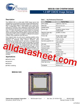 CYII5FM1300AB 09 Datasheet PDF Cypress Semiconductor