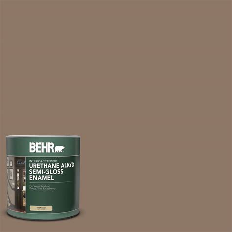 Behr Qt Ppu Coconut Shell Semi Gloss Enamel Urethane Alkyd