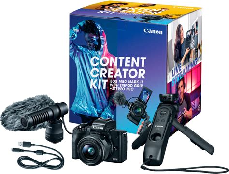 Best Buy: Canon EOS M50 Mark II Mirrorless Camera with EF-M 15-45mm ...