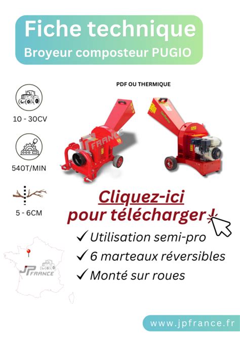 Jp France Broyeur De Branches Thermique Jppugio Gp Moteur Honda