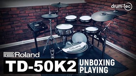 Roland Td K Electronic Drums Unboxing Playing By Drum Tec Youtube