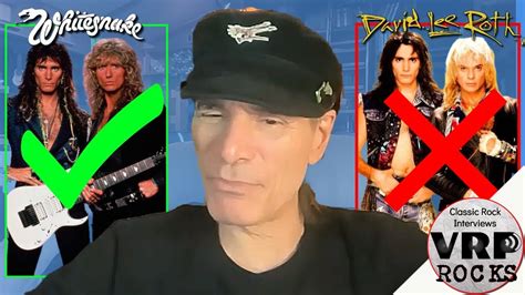 Why I Left Dave Lee Roth Joined Whitesnake Steve Vai Youtube