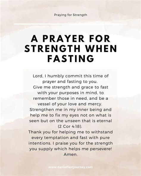 praying  strength  powerful prayers daniel fast journey