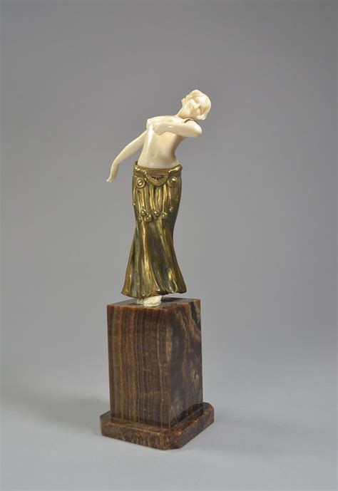 Fr L Barthelemy Bronze And Ivory Art Deco Dancer Art Deco