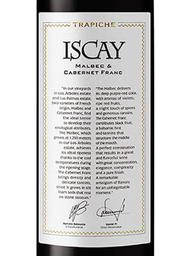 Trapiche Iscay Malbec Cabernet Franc Vivino US