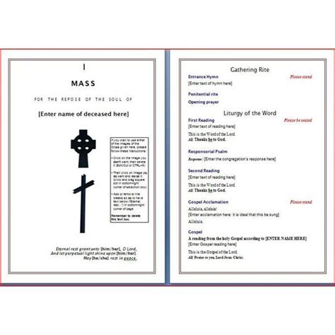 Six Free Funeral Program Templates for Download