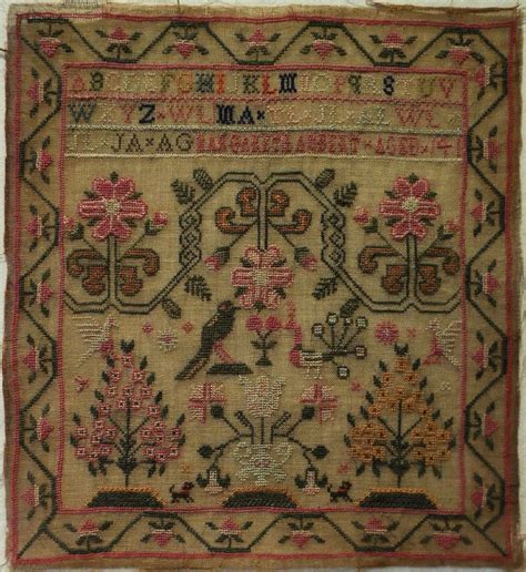 Early 19th Century Probably Scottish Sampler By Margaret Lambert C