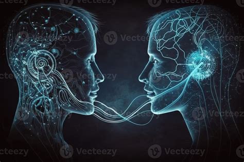 Telepathic Network Communication Of The Future Allows People To