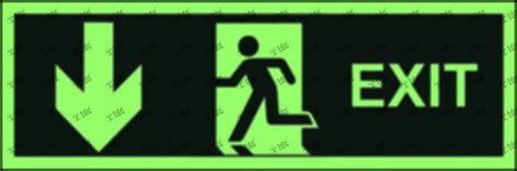 Exit Running Man Arrow Up Sign Aa105 Tdc®