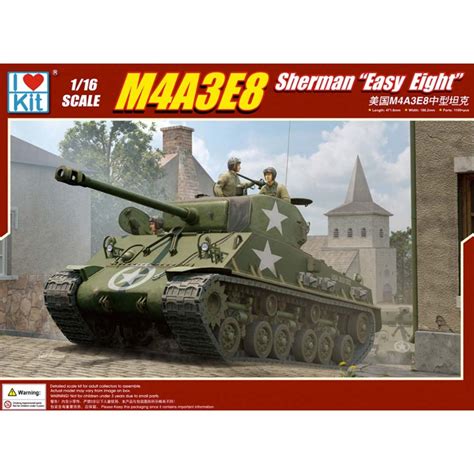 I Love Kit US M4A3E8 Sherman "Easy Eight" WWII Medium Tank 1:16 Model ...