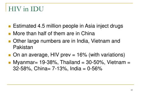 Ppt Situation Of Hiv Epidemic In Asia And The Health Sector Response