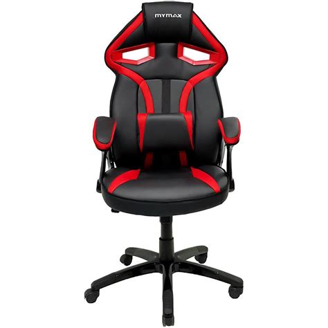 Cadeira Gamer Mymax Mx1 Giratória Vermelho KaBuM