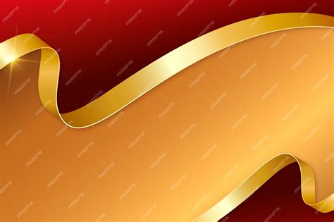 Premium Vector Realistic Luxury Ribbon Background