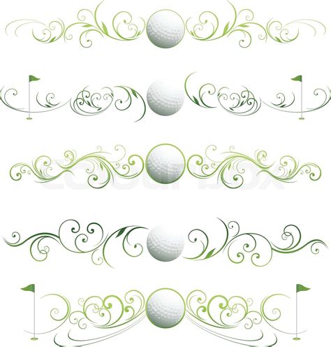 Golf floral banners | Stock vector | Colourbox