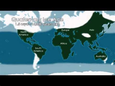 Ice Age Map Of World