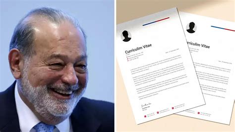 Buscas trabajo Carlos Slim te enseña a crear tu Curriculum Vitae