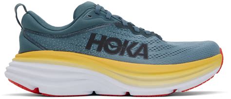 Hoka Blue Bondi 8 Sneakers Ssense