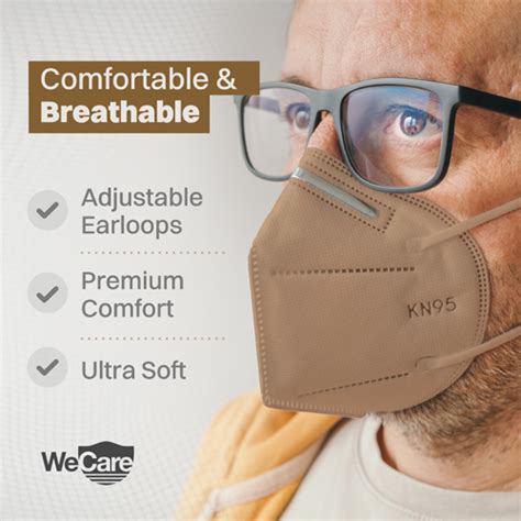 Wecare Protective Disposable Kn Face Mask Ply Layer Earth Tones