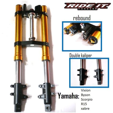 Jual Up Side Down Usd Shock Ride It Double Disc Vixion Rx King Byson