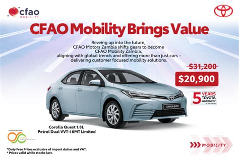 Unbeatable Deal On The Corolla Quest Cfao Mobility Zambia