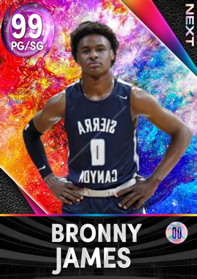 NBA 2K22 2KDB Custom Card Bronny James