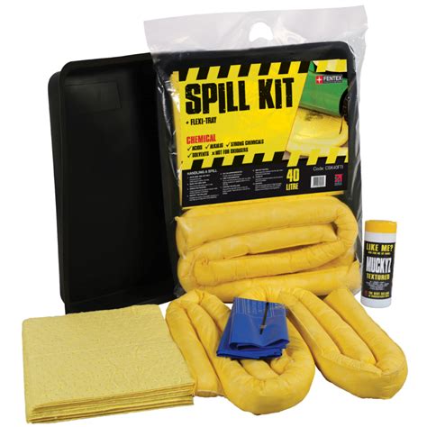 40l Chemical Spill Kit With Flexible Tray Spillshop