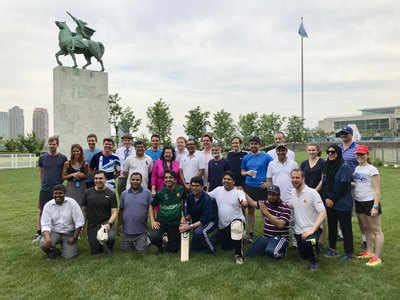 Indian diplomats at UN turn star cricketers at rare match amid Cricket ...