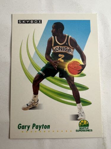 1991 92 SkyBox Basketball Gary Payton Supersonics Base Card 274 EBay