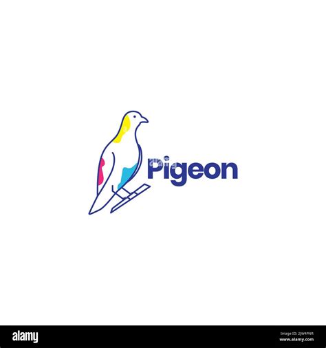 Abstract Art Pigeon Logo Design Stock Vector Image And Art Alamy