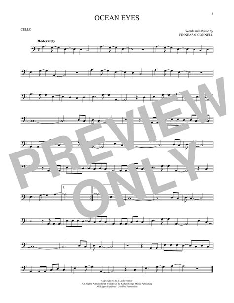 Billie Eilish Ocean Eyes Sheet Music Download Printable Pdf Score