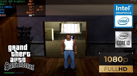 GTA San Andreas Intel UHD Graphics Intel Core I3 1005G1 8GB RAM