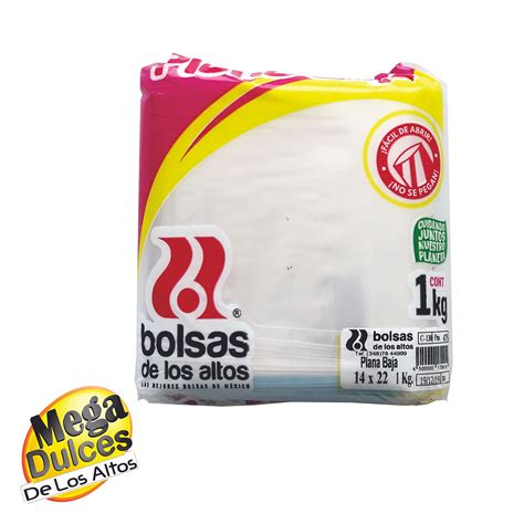 BOLSA BAJA 14 X 22 ALTOS 1 KG MegaDulces