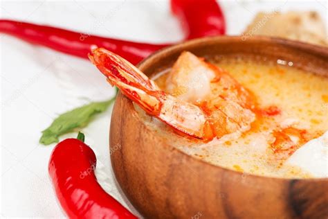 Hot And Sour Soup And Shrimp Thai Traditional Food Tom Yum Stock Photo By Nanisimova Sell 20395887