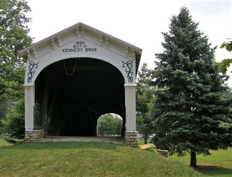 Covered Bridges In The State Of Indiana Longwood 1884 Covered