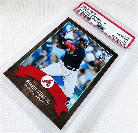 2018 Topps Advent Calendar Ronald Acuna Jr RC Card 10 SP Rookie Card