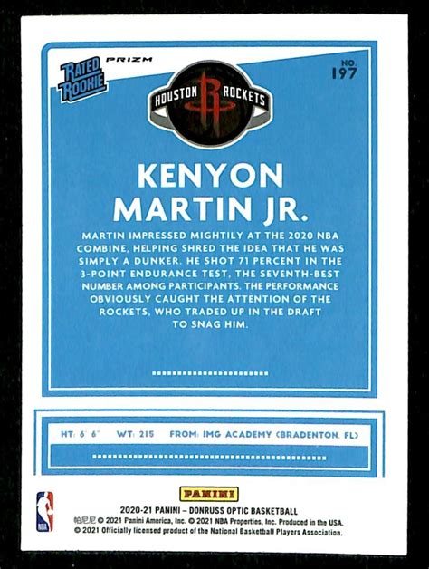 Panini Donruss Optic Rated Rookie Purple Prizm Kenyon Martin Jr