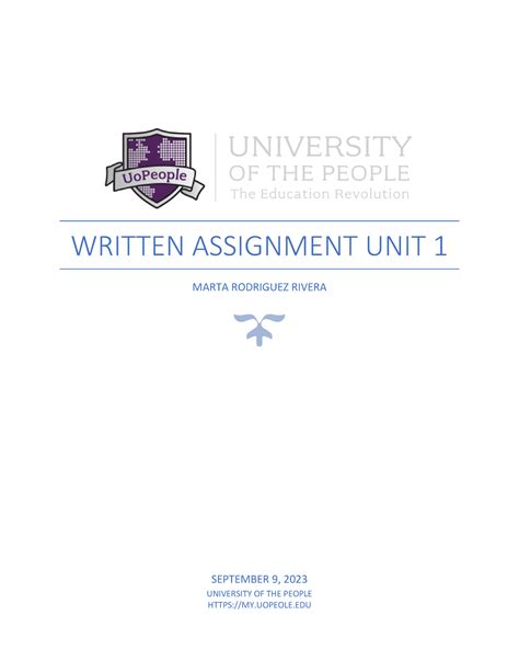 Soc Wa Written Assignemetn Unit Written Assignment Unit