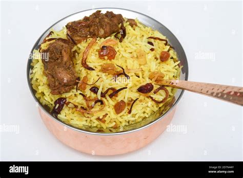 Huhn Biryani Biriyani Mit Basmati Reis Indische Reis Lebensmittel