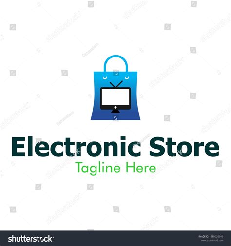 Illustration Vector Graphic Electronic Store Logo Stock Vector (Royalty Free) 1988026643 ...